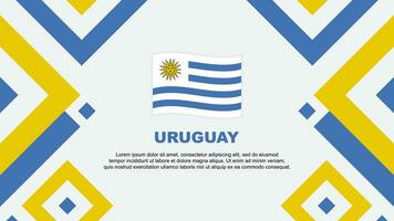 Uruguay bandiera astratto sfondo design modello. Uruguay indipendenza giorno bandiera sfondo vettore illustrazione. Uruguay modello