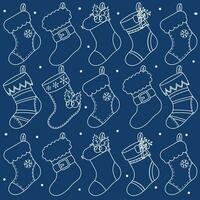 Natale calzini icone modello sfondo vettore illustrazione