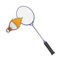 badminton vettore, badminton vettore sughero, badminton illustrazione, racchetta vettore, gli sport illustrazione, badminton sfera, vettore, colorato vettore, rgb vettore, badminton silhouette, silhouette