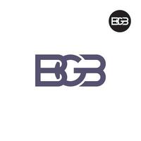 lettera bgb monogramma logo design vettore