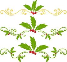 impostato vettore Natale ornamento illustrazione