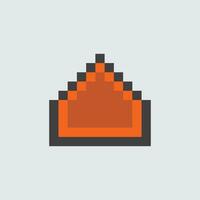 pixel arte icona di un' cappello vettore