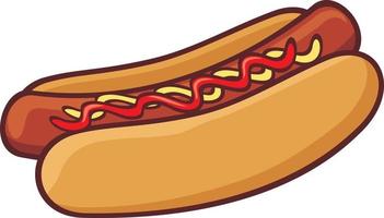 icona hot dog vettore