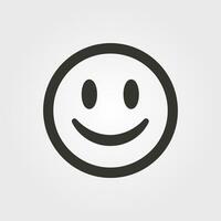 Sorridi icona - semplice vettore illustrazione