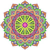 mandala fiore colore vettore Immagine.