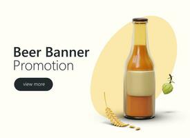 pubblicità manifesto per sociale reti, Internet. birra nel bicchiere bottiglia vettore