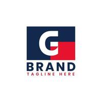 americano lettera g logo disegno, iniziale politico e patriottico g logo modello vettore