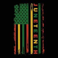 juneteenth maglietta design vettore