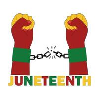 juneteenth maglietta design vettore