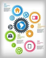 illustrazione vettoriale del modello di business infografica