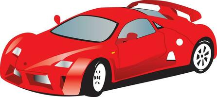 macchina sportiva rossa vettore
