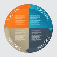 illustrazione vettoriale del modello di business infografica