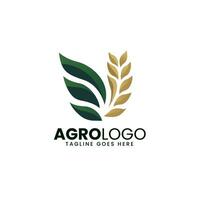 agricoltura azienda agricola logo design modello, agro logo vettore
