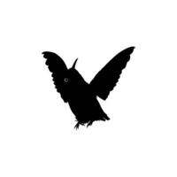 volante colibrì silhouette, può uso arte illustrazione, sito web, logo grammo, pittogramma o grafico design elemento. vettore illustrazione