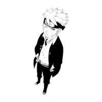 boruto Due blu vortice cartone animato personaggio illustrazione immagini per colorazione nel vettore formato