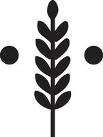 fiore o foglia logo nel un' minimalista stile per decorazione vettore
