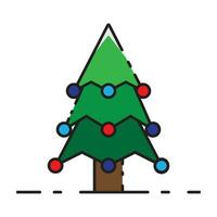 Natale albero icona vettore