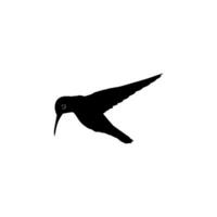 volante colibrì silhouette, può uso arte illustrazione, sito web, logo grammo, pittogramma o grafico design elemento. vettore illustrazione