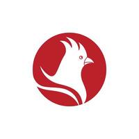 modello di logo del gallo vettore