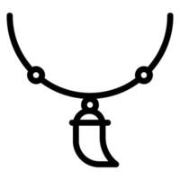 icona della linea del pendente vettore