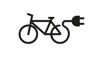 elettrico bicicletta icona. elettrico bicicletta illustrazione simbolo. cartello e-bike vettore