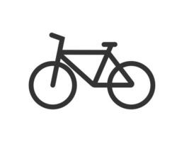 bicicletta icona. bicicletta simbolo. cartello trasporto vettore. vettore