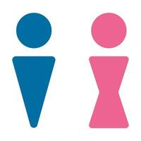 Genere icona. uomo e donne simbolo. cartello maschio e femmina vettore. vettore