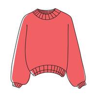 maglione icona. schema stile. vettore illustrazione. vettore