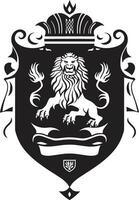 galante emblema vettore icona araldico scudo nero emblema