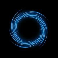 il giro blu leggero contorto, adatto per Prodotto pubblicità, Prodotto disegno, e Altro, vettore illustrazione