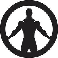 fitness montatura esercizio vettore icone nel bodybuilding energia pose vettore arte per bodybuilding e esercizio