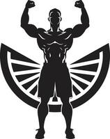scolpire successo vettore disegni per bodybuilding e esercizio dinamico sforzi esercizio vettore icone per bodybuilding