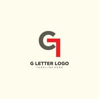 logo design con lettera g idea per attività commerciale vettore