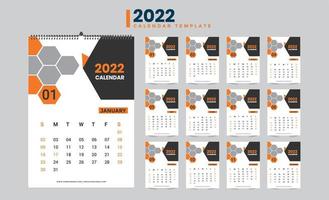 disegno del calendario 2022 vettore