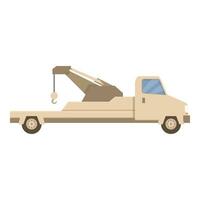 gancio veicolo trainare camion icona cartone animato vettore. riparazione Aiuto vettore
