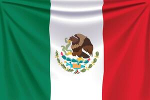 indietro bandiera Messico vettore