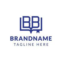 lettera bb libro logo, adatto per attività commerciale relazionato per libro con bb iniziale vettore