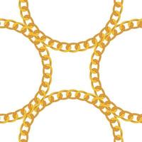 fondo senza cuciture del modello dei gioielli della catena d'oro. illustrazione vettoriale