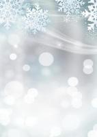 modello di sfondo decorativo invernale con neve, fiocchi di neve