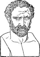fallimento di Demostene, Vintage ▾ illustrazione vettore
