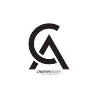lettera AC o circa moderno iniziale creativo astratto monogramma logo idea vettore