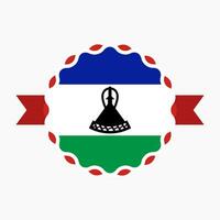 creativo Lesoto bandiera emblema distintivo vettore
