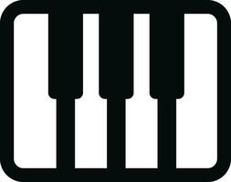pianoforte icona nel piatto stile. isolato su trasparente sfondo. uso per musicale onde chiave segni. design elemento logo modello tecnologia simbolo vettore per applicazioni e sito web