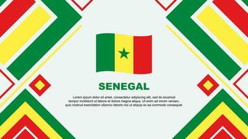 Senegal bandiera astratto sfondo design modello. Senegal indipendenza giorno bandiera sfondo vettore illustrazione. Senegal bandiera