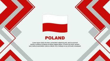 Polonia bandiera astratto sfondo design modello. Polonia indipendenza giorno bandiera sfondo vettore illustrazione. Polonia bandiera