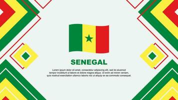Senegal bandiera astratto sfondo design modello. Senegal indipendenza giorno bandiera sfondo vettore illustrazione. Senegal sfondo