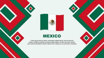 Messico bandiera astratto sfondo design modello. Messico indipendenza giorno bandiera sfondo vettore illustrazione. Messico cartone animato