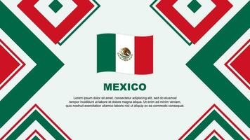 Messico bandiera astratto sfondo design modello. Messico indipendenza giorno bandiera sfondo vettore illustrazione. Messico indipendenza giorno