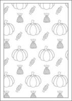 pagine da colorare di halloween stampabili pattern vettore