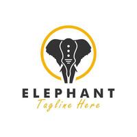 elefante animale illustrazione logo vettore